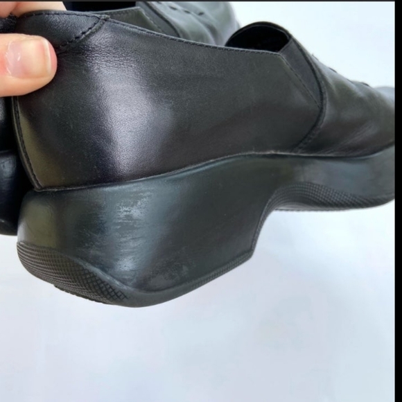 Vintage Dansko y2k 90s clogs shoes 37/6.5/7 black textured mule clog funky boho - Picture 7 of 12